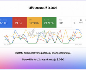 #1 Google Ads Reklama, Google Seo, Ai Seo ir Google Maps Seo / Vilius Jankeliūnas | MB Manvi Media / Darbų pavyzdys ID 3711009