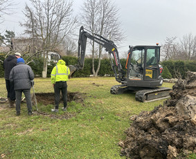 Ekskavatoriaus nuoma - Kasimo darbai.kanalizacija, lietus, drenažas - 3