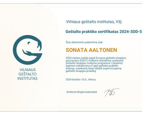 Geštalto psichoterapija, giluminis koučingas. Porų terapija / Sonata Aaltonen, PCC / Darbų pavyzdys ID 3713041