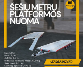 Platformos,traliuku ir priekabu nuoma Alytus ! / Platformu, traliuku ir priekabu nuoma / Darbų pavyzdys ID 3718679