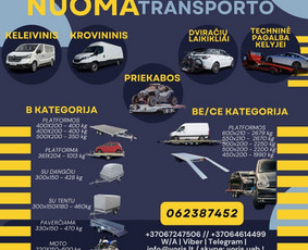 Platformos,traliuku ir priekabu nuoma Alytus ! / Platformu, traliuku ir priekabu nuoma / Darbų pavyzdys ID 3718681