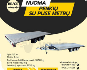 Platformos,traliuku ir priekabu nuoma Alytus ! / Platformu, traliuku ir priekabu nuoma / Darbų pavyzdys ID 3718721