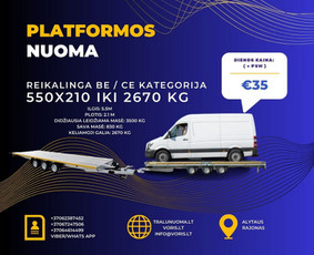 Platformos,traliuku ir priekabu nuoma Alytus ! / Platformu, traliuku ir priekabu nuoma / Darbų pavyzdys ID 3718739