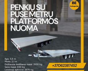 Platformos,traliuku ir priekabu nuoma Alytus ! / Platformu, traliuku ir priekabu nuoma / Darbų pavyzdys ID 3718743