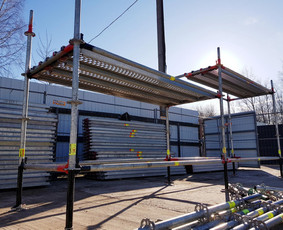 Statybinės technikos nuoma - Mūrininkų, Modulinių ir Fasadinių Pastolių Nuoma - 1