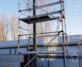 Statybinės technikos nuoma - Mūrininkų, Modulinių ir Fasadinių Pastolių Nuoma - 3