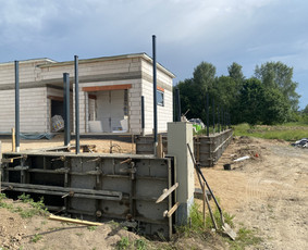 Atraminės sienelės - Pamatų betonavimas - 3