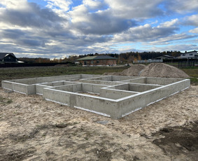 Pamatų įrengimas bei kiti betonavimo darbai. - Pamatų šiltinimas - 1 Pamatų šiltinimas - Pamatų įrengimas bei kiti betonavimo darbai. - 1