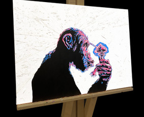 Tapyba ant drobės - Paveikslai pagal užsakymą / Modernus Menas / Šviečia Naktyje - 1