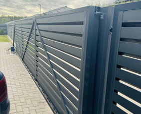 Tvorų įrengimas, Rombas, stumdomi vartai, pamato betonavimas - Vartų automatika, montavimas - 1 Vartų automatika, montavimas - Tvorų įrengimas, Rombas, stumdomi vartai, pamato betonavimas - 1