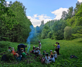 Žygiai vaikams, paaugliams, šeimoms su žaidimais miškuose / Robertas Janovskis / Darbų pavyzdys ID 3729501