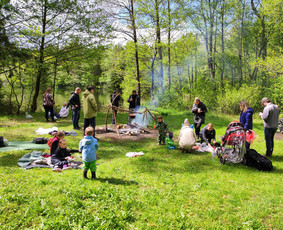 Žygiai vaikams, paaugliams, šeimoms su žaidimais miškuose / Robertas Janovskis / Darbų pavyzdys ID 3729837