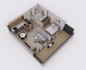 3d vizualizacijos, interjero/eksterjero dizainas, brėžiniai / IĮ Lygi linija / Darbų pavyzdys ID 3731655