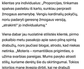 Stilistės paslauga/apie mane skaitykite “STIlius žurnale ir - Apranga, papuošalai, aksesuarai - 1 Apranga, papuošalai, aksesuarai - Stilistės paslauga/apie mane skaitykite “STIlius žurnale ir - 1