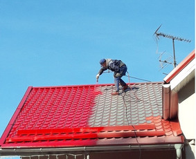Stogo dažymo darbai - Smėliavimas, dažymas - 1 Smėliavimas, dažymas - Stogo dažymo darbai - 1