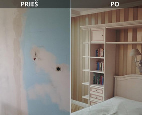 Tapetavimas,vidaus apdaila, tapetų klijavimas, . / Mindaugas S. / Darbų pavyzdys ID 3735417