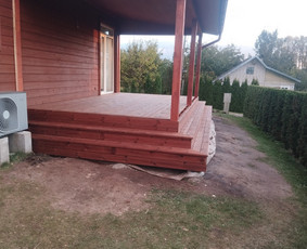 Stoginės, stoginių gamyba - Terasos, terasų atitvarai, stoginės ir kiti gaminiai su medi - 1