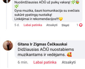 Muzikantai, atlikėjai, vedėjas / Aleksandras La & Rugilė / Darbų pavyzdys ID 3738627