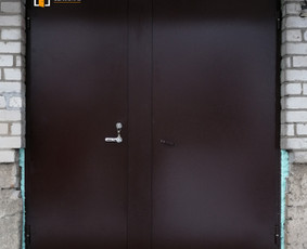 Metalinės durys, gamyba - &Scaron;arvuotos buto durys, laiptinės, rūsio, lauko, ginklinės dur - 4