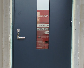 Lauko durys, montavimas - &Scaron;arvuotos buto durys, laiptinės, rūsio, lauko, ginklinės dur - 2