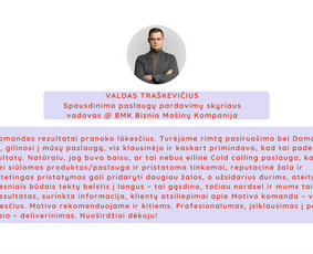 Naujų verslo klientų pritraukimas - Pardavimų vadybininkai - 4 Pardavimų vadybininkai - Naujų verslo klientų pritraukimas - 4