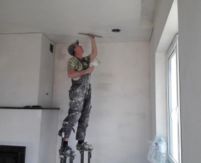 Sienų glaistymas - Vidaus apdailos darbai. Glaistymas, dažymas. - 1