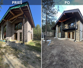 Fasado apdaila ir Šiltinimas, terasų,stoginių montavimas / Statybos darbai / Darbų pavyzdys ID 3739651