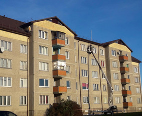 Blokinių namų siūlių hermetizavimas - Sniego valymas nuo stogų - 4