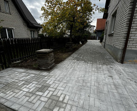 Trinkelių klojimas, polių gręžimas, tvorų montavimas / MB Workflex / Darbų pavyzdys ID 3742623