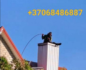 Kaminai, kaminų įdėklai, valymas - Kaminų valymas kietojo kuro krosnių valymas - 1