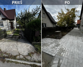 Trinkelių klojimas, polių gręžimas, tvorų montavimas / MB Workflex / Darbų pavyzdys ID 3743229