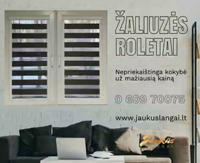 Roletai. Žaliuzės. Terasos - puiki kokybė už mažiausią kainą / Jaukūs Langai / Darbų pavyzdys ID 3743423