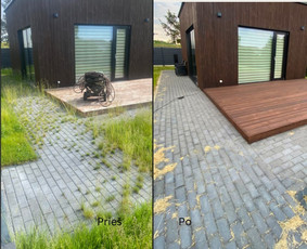 Trinkelių, fasadų, stogų plovimas aukštu slėgiu / Slėgio Švara / Darbų pavyzdys ID 3743673
