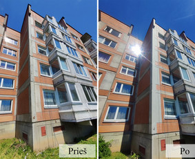 Blokinių namų siūlių hermetizavimas - Daugiaaukščių namų tarpblokinių sandūrų remontas - 4