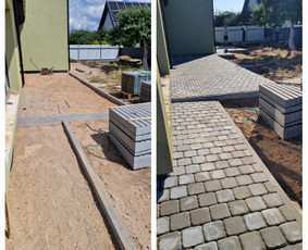 Vejos bortelių įrengimas - Trinkelių klojimas, gerbūvio darbai - 1