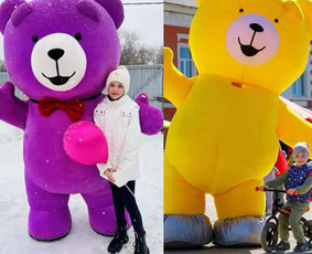 Renginiai, šventės - Linksmi animatoriai ir įspūdingas didelio meškino pasirodyma - 3