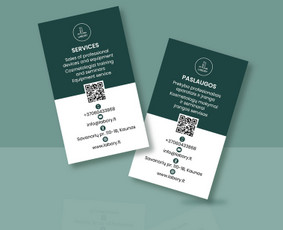 Logo / Web dizainas / Reklama/ Skrajutės / Plakatai - Vizitinių kortelių maketavimas - 1 Vizitinių kortelių maketavimas - Logo / Web dizainas / Reklama/ Skrajutės / Plakatai - 1