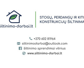 Stogų, perdangų ir kitų konstrukcijų šiltinimas - Apšiltinimas, šiltinimas - 1 Apšiltinimas, šiltinimas - Stogų, perdangų ir kitų konstrukcijų šiltinimas - 1