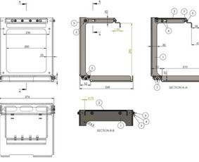 Konstrukcijų, baldų, projektavimas. - Techninių brėžinių braižymas - 3 Techninių brėžinių braižymas - Konstrukcijų, baldų, projektavimas. - 3