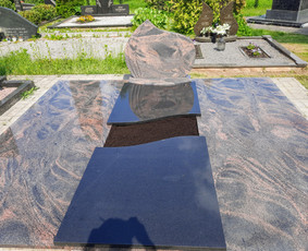 Paminklai,antkapiai,akmens plokštės. Gamyba. - Granito plokštės kapams, dengimas - 1 Granito plokštės kapams, dengimas - Paminklai,antkapiai,akmens plokštės. Gamyba. - 1