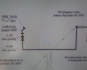 Dujų įvedimas, pajungimas ir sistemos įrengimas - Vidaus dujų projektas - 1 Vidaus dujų projektas - Dujų įvedimas, pajungimas ir sistemos įrengimas - 1