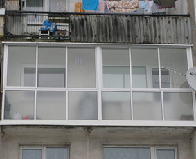 Statybos, apdaila - Balkonu stiklinimas aliuminio konstrukcijomis - 1