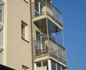 Statybos, apdaila - Balkonu stiklinimas aliuminio konstrukcijomis - 2