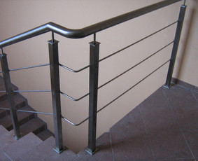 Laiptų turėklai - Nerudijančio plieno turėklai - 2