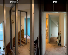 Visi vidaus apdailos darbai - Gipso kartono montavimas - 1 Gipso kartono montavimas - Visi vidaus apdailos darbai - 1