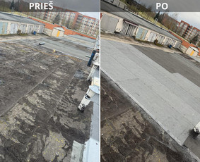 Plokščių stogų dengimas prilydoma danga Visoje Lietuvoje! - Stogų remontas - 1 Stogų remontas - Plokščių stogų dengimas prilydoma danga Visoje Lietuvoje! - 1