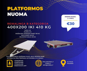 Platformos,traliuku ir priekabu nuoma Alytus ! / Platformu, traliuku ir priekabu nuoma / Darbų pavyzdys ID 3763123