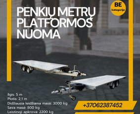 Platformos,traliuku ir priekabu nuoma Alytus ! / Platformu, traliuku ir priekabu nuoma / Darbų pavyzdys ID 3763189