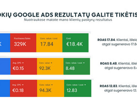 Slowburn Scaling. Meta Ads, Google Ads, konsultacijos - Google Ads reklama - 1 Google Ads reklama - Slowburn Scaling. Meta Ads, Google Ads, konsultacijos - 1