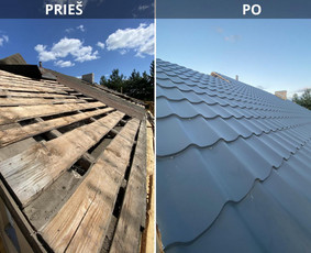 Šlaitinių stogų įrengimo, šiltinimo ir renovacija Vilniuje - Stogų remontas - 1 Stogų remontas - Šlaitinių stogų įrengimo, šiltinimo ir renovacija Vilniuje - 1